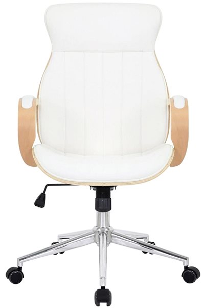 Office Chair BHM Germany Melilla, Natural / White Screen