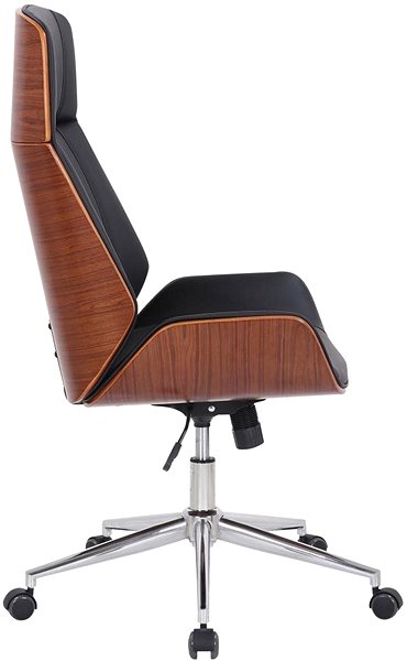 Office Chair BHM Germany Varel, Walnut / Black Lateral view