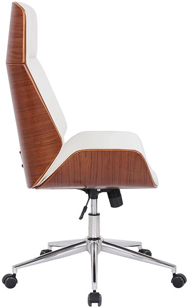 Office Chair BHM Germany Varel, Walnut / White Lateral view