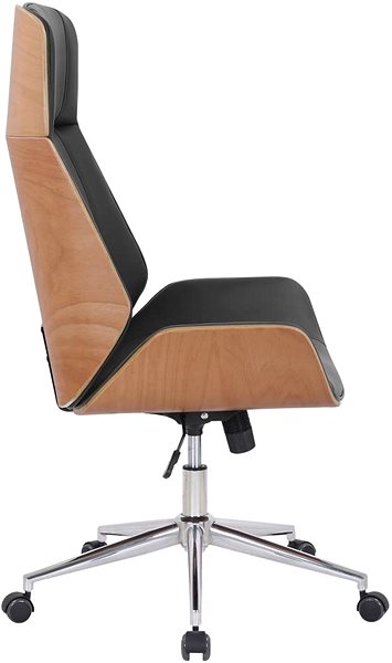 Office Chair BHM Germany Varel, Natural / Black Lateral view