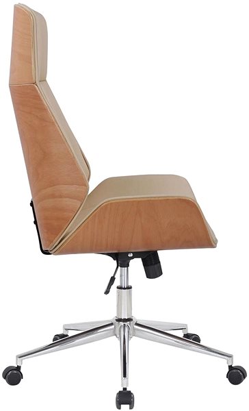 Office Chair BHM Germany Varel, Natural / Cream Lateral view