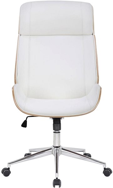 Office Chair BHM Germany Varel, Natural / White Screen