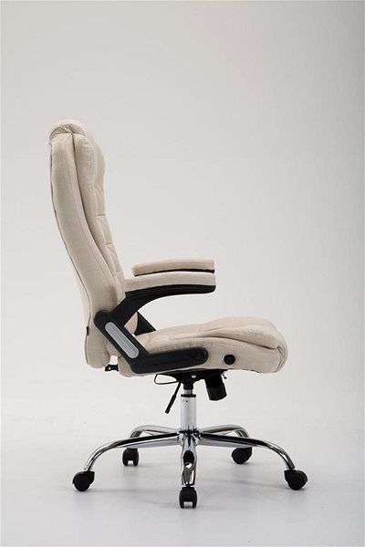 Office Chair BHM Germany Thor, Cream Lateral view