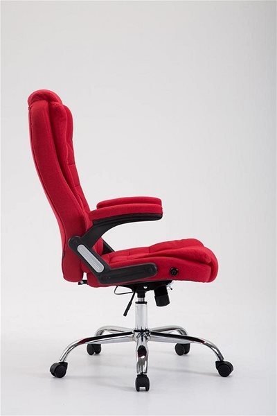Kancelárska stolička BHM Germany Thor, červená Bočný pohľad