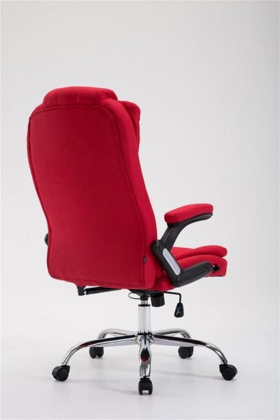 Kancelárska stolička BHM Germany Thor, červená Zadná strana