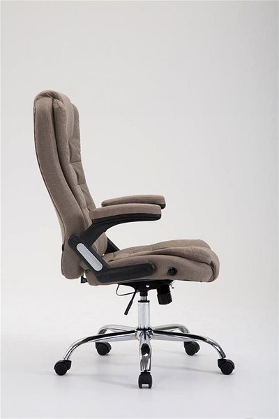 Office Chair BHM Germany Thor, Taupe Lateral view