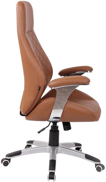 Office Chair BHM Germany Layton, Light Brown Lateral view