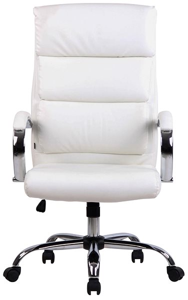 Office Armchair BHM Germany Bradford, Synthetic Leather, White ...