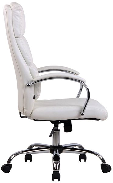 Office Armchair BHM Germany Bradford, Synthetic Leather, White ...