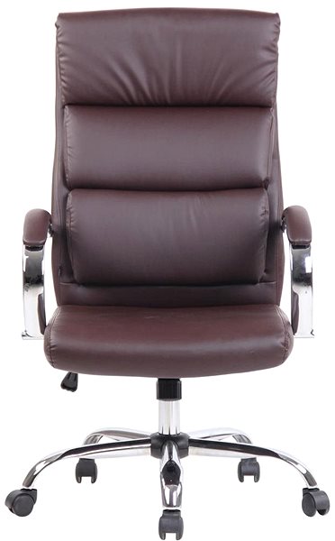 Office Armchair BHM Germany Bradford, Synthetic Leather, Brown Screen