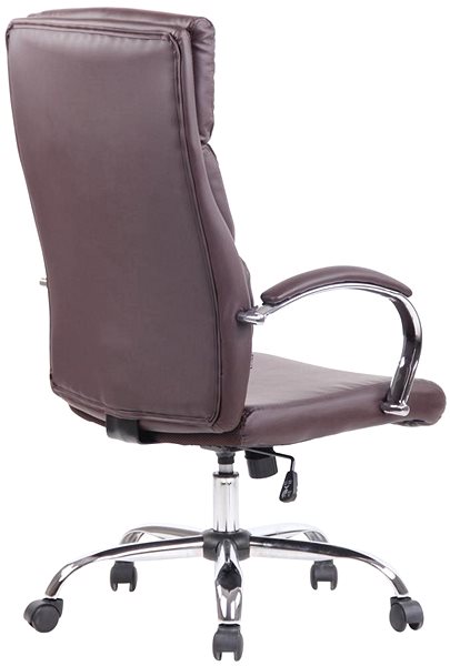 Office Armchair BHM Germany Bradford, Synthetic Leather, Brown Back page