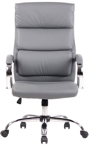 Office Armchair BHM Germany Bradford, Synthetic Leather, Grey Screen