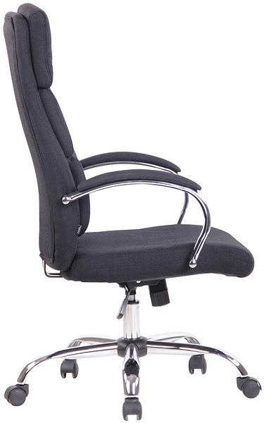 Office Armchair BHM Germany Bradford, Textile, Black Lateral view