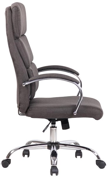 Office Armchair BHM Germany Bradford, Textile, Dark Grey Lateral view