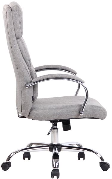 Office Armchair BHM Germany Bradford, Textile, Grey Lateral view