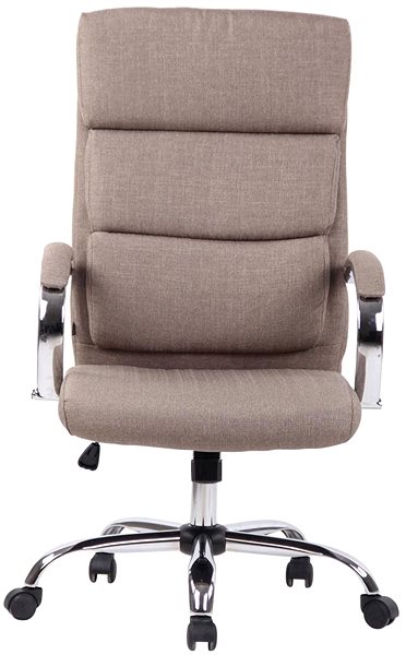 Office Armchair BHM Germany Bradford, Textile, Taupe Screen