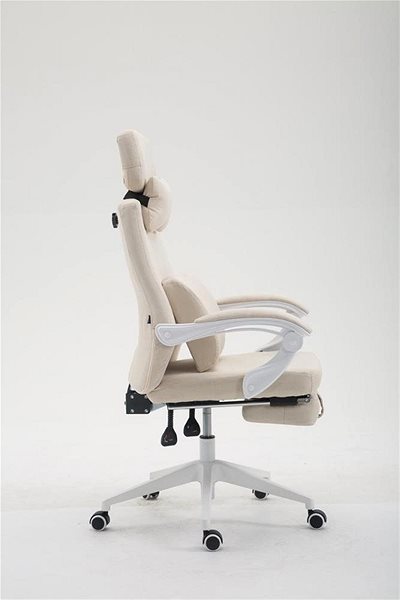 Office Armchair BHM Germany Byron, Cream Lateral view