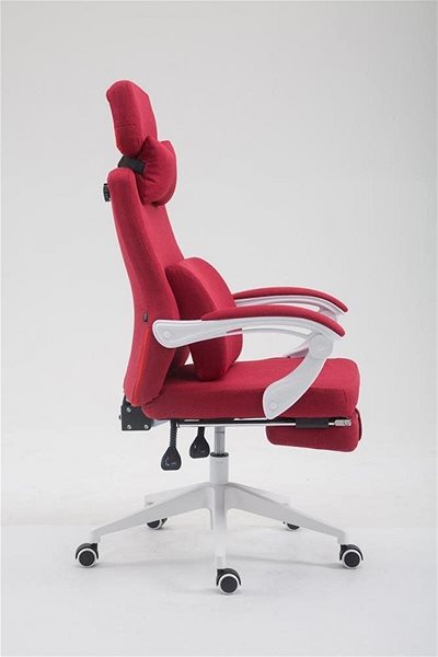 Office Armchair BHM Germany Byron, Red Lateral view