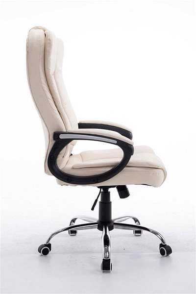 Office Armchair BHM Germany Enno, Cream Lateral view
