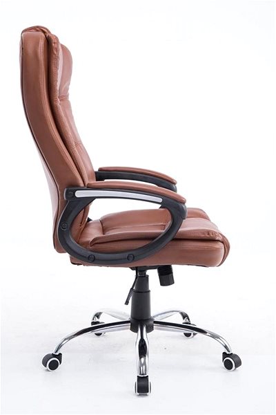 Office Armchair BHM Germany Enno, Light Brown Lateral view