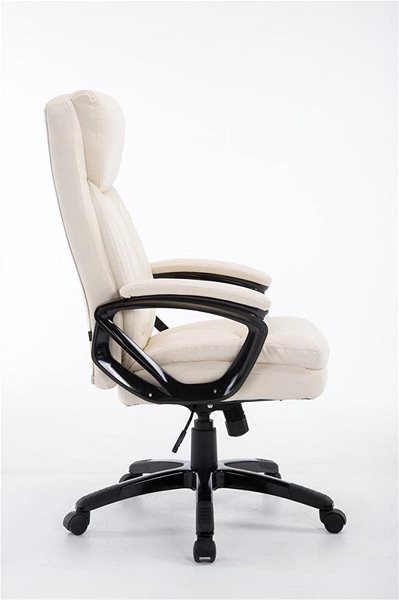 Office Armchair BHM Germany Platon, Cream Lateral view