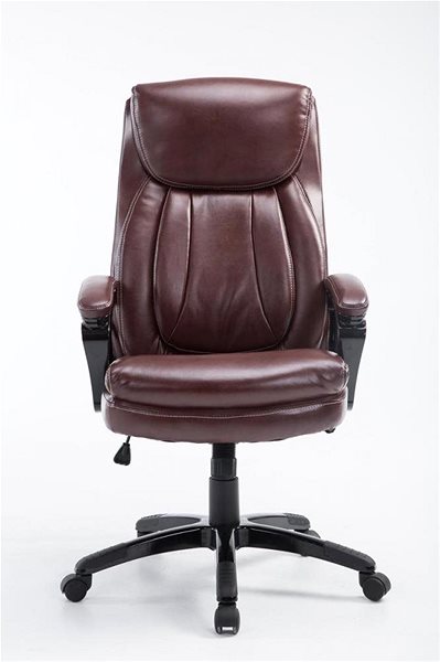 Office Armchair BHM Germany Platon, Red-brown Screen