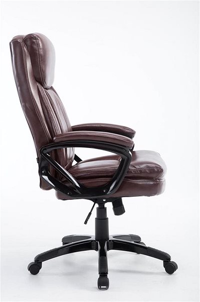 Office Armchair BHM Germany Platon, Red-brown Lateral view