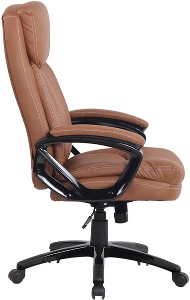 Office Armchair BHM Germany Platon, Light Brown Lateral view