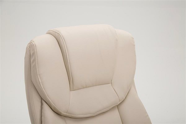 Office Armchair BHM Germany Texas, Synthetic Leather, Cream Features/technology