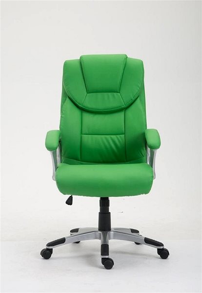 Office Armchair BHM Germany Texas, Synthetic Leather, Green Screen