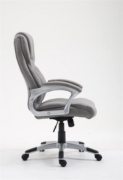 Office Armchair BHM Germany Texas, Textile, Grey Lateral view