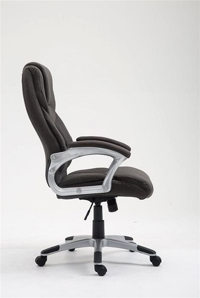 Office Armchair BHM Germany Texas, Textile, Dark Grey Lateral view