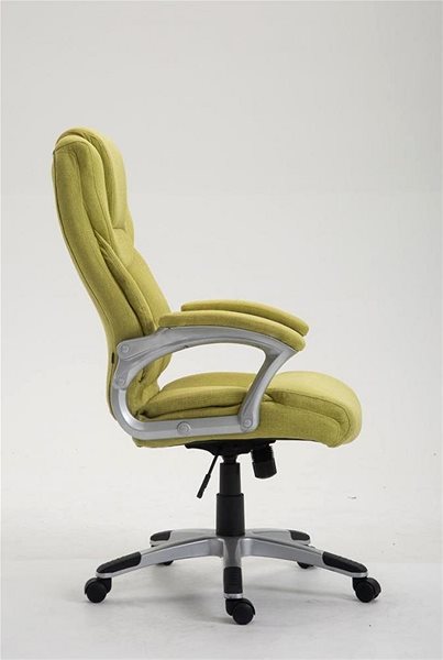 Office Armchair BHM Germany Texas, Textile, Green Lateral view