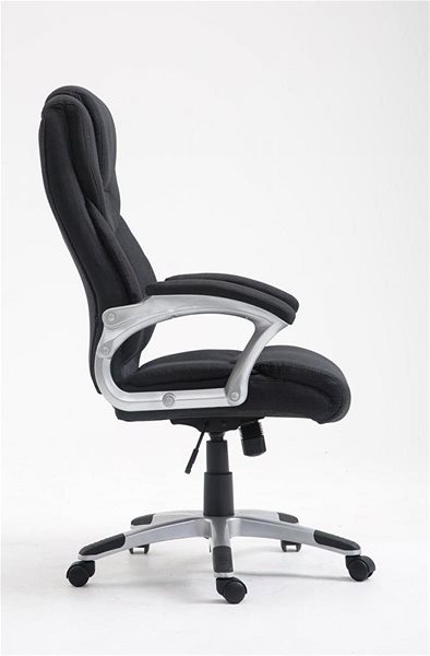 Office Armchair BHM Germany Texas, Textile, Black Lateral view