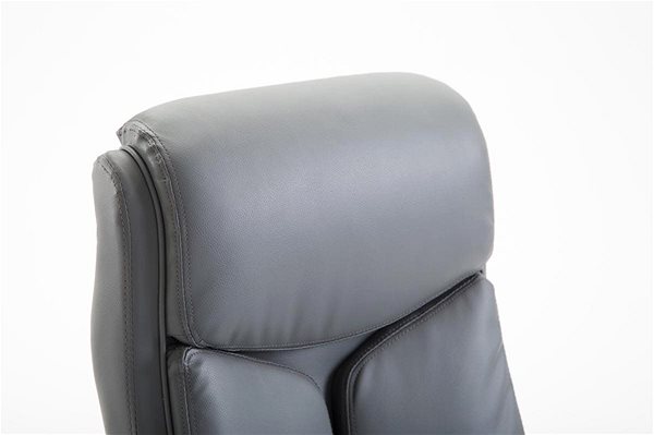 Office Armchair BHM Germany Vaud, Synthetic Leather, Grey Features/technology
