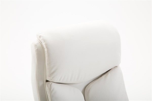 Irodai fotel BHM GERMANY Vaud, szintetikus bőr, fehér Jellemzők/technológia
