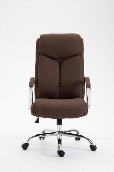 Office Armchair BHM Germany Vaud, Textile, Brown Screen