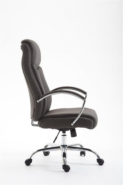 Office Armchair BHM Germany Vaud, Textile, Dark Grey Lateral view
