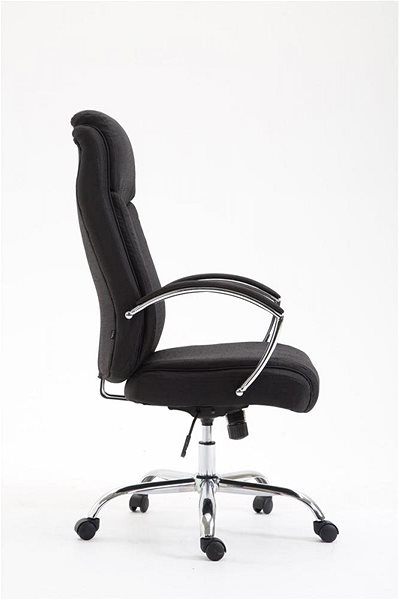 Office Armchair BHM Germany Vaud, Textile, Black Lateral view