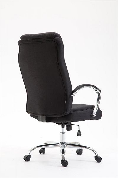 Irodai fotel BHM GERMANY Vaud - textil, fekete Hátoldal