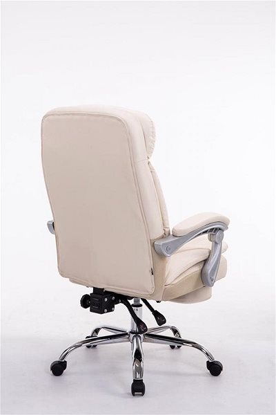 Office Armchair BHM Germany Troy, Synthetic Leather, Cream Back page