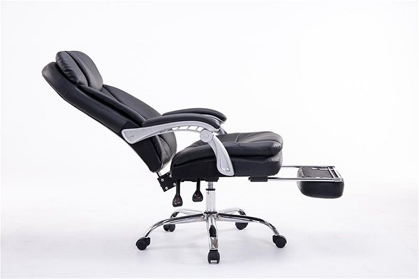 Office Armchair BHM Germany Troy, Synthetic Leather, Black Features/technology