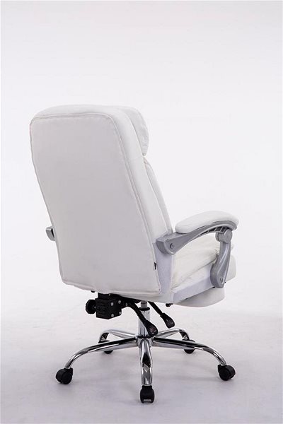 Office Armchair BHM Germany Troy, Synthetic Leather, White Back page