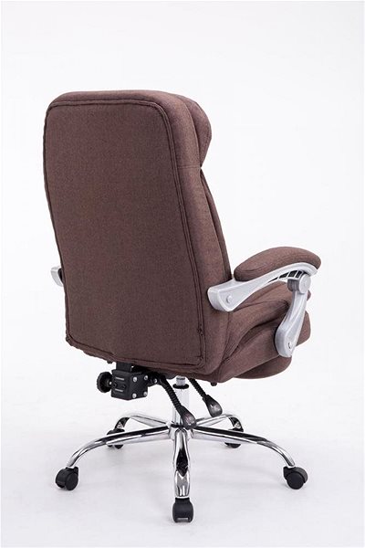 Office Armchair BHM Germany Troy, Textile, Brown Back page