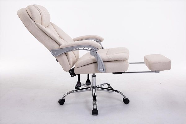 Office Armchair BHM Germany Troy, Textile, Cream Features/technology