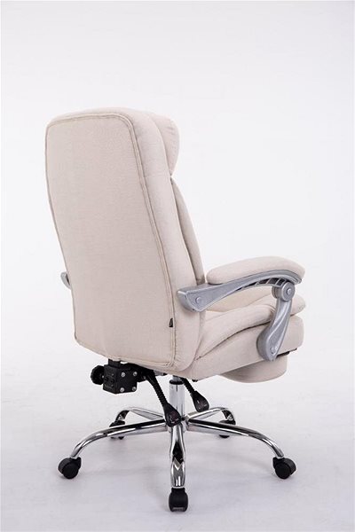 Office Armchair BHM Germany Troy, Textile, Cream Back page