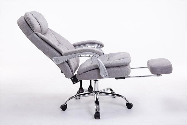 Office Armchair BHM Germany Troy, Textile, Grey Features/technology