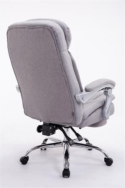 Office Armchair BHM Germany Troy, Textile, Grey Back page