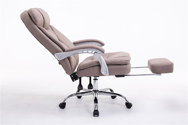 Office Armchair BHM Germany Troy, Textile, Taupe Features/technology