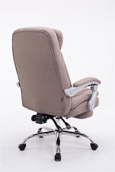 Office Armchair BHM Germany Troy, Textile, Taupe Back page